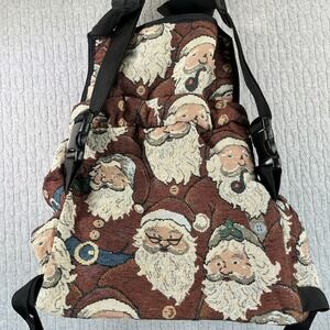 Christmas pet dog cat carrier bag Santa Claus holiday shoulder strap